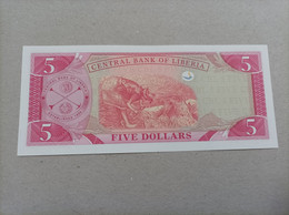 Billete De Liberia De 5 Dólares, Año 2009, UNC - Liberia