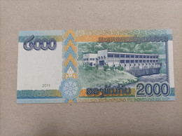 Billete De Laos De 2000 Kip, Año 2011, UNC - Laos