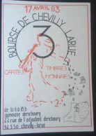 ►  3eme BOURSE SALON De La CARTE POSTALE PHILATELIE 1983 CHEVILLY LARUE. - Bourses & Salons De Collections