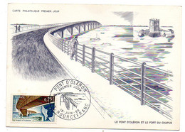 Carte-Maximum --1968-Pont D'Oléron Et Fort Du Chapus....cachet  BOUCEFRANC-17....illustrateur D.Varens - 1960-1969