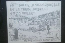 ► 2eme  BOURSE SALON  De La CARTE POSTALE Et Du TIMBRE - VILLEMOMBLE Timbre 1983, Rembrandt (Homme Dictant Une Lettre) - Bourses & Salons De Collections