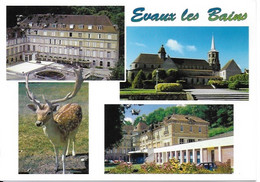 Evaux Les Bains - Multi Vues : L'établissement Thermal, L'église - Carte Datée Juillet 2002 - Evaux Les Bains