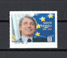 ITALIA  :  David  SASSOLI  - 1 Val. Da  1,25 €.  MNH**  Del   19.12.2022 - 2021-...:  Nuevos