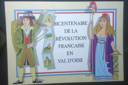 ► Bicentenaire De La Révolution ENGHIEN Les BAINS Marianne (VAL D'OISE)  FESTICART 1989  Illustrateur  Busillet - Histoire