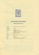 Autriche - Österreich - Austria Document 1986 Y&T N°DP1676a - Michel N°PD1848D *** - 6s EUROPA - Noir Et Blanc - Andere & Zonder Classificatie