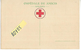 Emilia Romagna Bologna Ospedale De Amicis Della Croce Rossa (retro) Con Bandiera Sabauda (avanti) (f.piccolo) - Rode Kruis