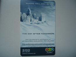 THAILAND USED  CARDS  CINEMA   THE DAY AFTER TOMORROW - Thaïland