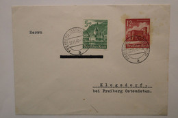 1940 Freiberg Klogsdorf Klokočí Ostsudeten Deutsches Dt Reich Cover Germany Allemagne - Lettres & Documents