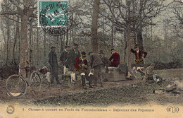 CPA - FRANCE - Chasse - Chasse à Courre - Forêt De Fontainebleau - Déjeuner Des Piqueurs - Colorisée - ELD - Hunting