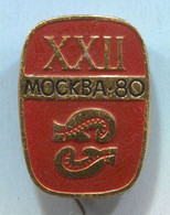 Box Boxing - Moscow 1980. Olympic Olympiade, Vintage Pin Badge Abzeichen - Boxing