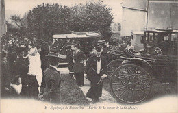 CPA - FRANCE - Chasse - Chasse à Courre - Equipage De BONNELLES - Sortie De La Messe De St Hubert - Caza