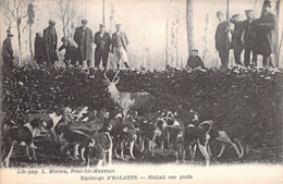 CPA - FRANCE - Chasse - Chasse à Courre - Equipage D'Halatte - Hallali Sur Pied - MOIEU PONT ST MAXENCE - Hunting