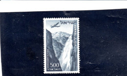 ISRAELE  1953-6 - Yvert  A  14** MNH - Serie Corrente - Airmail