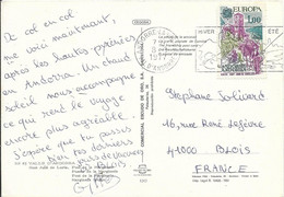 ANDORRE  - TIMBRE N° 261 -    EUROPA   -    -   -  SEUL SUR LETTRE  - 1977 - Briefe U. Dokumente