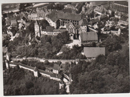 C1833) LANDSHUT - Burg TRAUSNITZ - Tolle S/W AK - Luftbild Bayerischer Flugdienst - Landshut