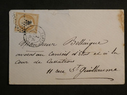 BJ19 FRANCE BELLE LETTRE  RR1866 ETOILE DE PARIS  ET CACHET A DATE SUR N°21 ++AFFRANCH. INTERESSANT++ - 1862 Napoléon III