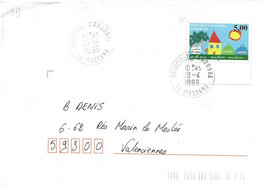 ANDORRE  - TIMBRE N° 513  -   ECOLOGIE  - LA MASSANA       -    SEUL SUR LETTRE  - 1999 - Brieven En Documenten