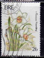 EIRE IRELAND IRLANDA 1990 FLORA GARDEN FLOWERS NARCISSUS 26p USED USATO OBLITERE' - Used Stamps