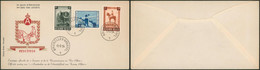 FDC (1954) - N°938/40 Monument National Roi Albert I - 1951-1960