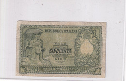 ITALIA 50 LIRE 1951 CAT. 23A - 50 Lire