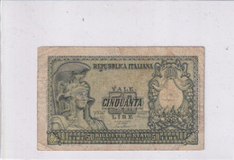 ITALIA 50 LIRE 1951 CAT. 23A - 50 Lire