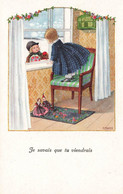 Pauli EBNER * CPA Illustrateur Ebner * Je Savais Que Tu Viendrais ! * Enfants * Poupées Doll Jeu Jouet - Ebner, Pauli