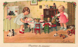 Pauli EBNER * CPA Illustrateur Ebner * N°3426 * Enfants Jeux Jouets Poupées Doll Ours Peluche Teddy Bear Dinette Baptême - Ebner, Pauli