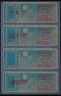 - Quatre VIGNETTES D'AFFRANCHISSEMENT 1985  Type Carrier.  ( Neuves, Fraicheur Postale.) - 1985 Papel « Carrier »