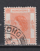 Timbre Oblitéré De Hong Kong De 1954 N°176 - Usados