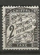 France - Timbres-Taxe - N° 11 - 2 C. Noir - Obl. - 1859-1959 Gebraucht