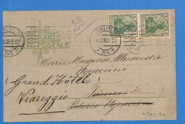 Allemagne Reich 1908 Carte Postale De Berlin Aux Italy (G12191) - Storia Postale