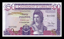 Gibraltar 50 Pounds Elizabeth II 1986 Pick 24 SC UNC - Gibraltar