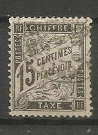 France - Timbres-Taxe - N° 16 - 15 C. Noir - Obl. - 1859-1959 Usados