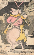 Cochons Humanisés * CPA Illustrateur 1905 * Nos Chanteurs , Faust ( Les Basses ) * Cochon Pig - Varkens