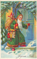 Santa Claus , Père Noël * CPA Illustrateur 1908 * Joyeux NOEL Joyeuse St Nicolas * Jeux Jouets Poupées Doll - Kerstman