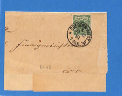 Allemagne Reich 1891 Lettre De Dresden (G12198) - Storia Postale