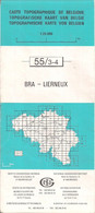 BELGIQUE - CARTE TOPOGRAPHIQUE - BRA - LIERNEUX (MANHAY - MALEMPRÉ - VAUX-CHAVANNE - ARBREFONTAINE)  55/3-4 . - Cartes Topographiques