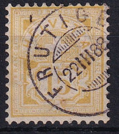 63A / Michel 56X Breites Kontrollzeichen Form A - Sauber Gestempelt FRUTIGEN - Unused Stamps