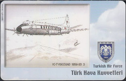 Turkey Chip TRC 181 - Turkisch Air Force - Airplane - VC-7 Viscound 1956-93  3 - Türkei