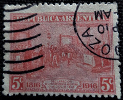 Timbre D'Argentine 1916 The 100th Anniversary Of The Independence  Stampworld N° 197 - Gebruikt