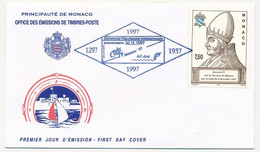 MONACO => Env FDC - 7,50F Innocent IV (créateur De La Paroisse De Monaco) - 30/11/1997 - FDC