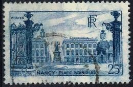 FR VAR 69 - FRANCE N° 822 Obl. Nancy Variété Fond Avec Trainées De Couleurs - Oblitérés