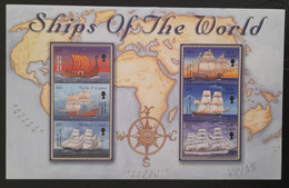 SL) TURKS AND CAICOS ISLANDS SHIPS OF THE WORLD BLADE SOUVENIR MNH - Turks And Caicos