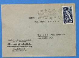 Saar 1950 Lettre De Saarbrucken (G12248) - Cartas & Documentos