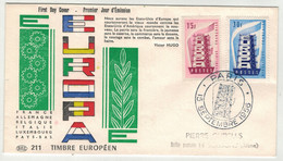 Europa // 1956 // France, Lettre 1er Jour - 1956