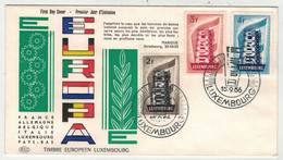 Europa // 1956 // Luxembourg, Lettre 1er Jour - 1956