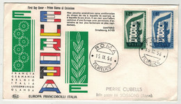 Europa // 1956 // Italie, Lettre 1er Jour - 1956