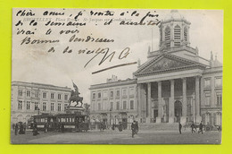 BRUXELLES Place Royale Saint Jacques Sur Coudenberg VOIR ZOOM Tram Tramway N°10 Et 8 Attelages Chevaux - Transport Urbain En Surface