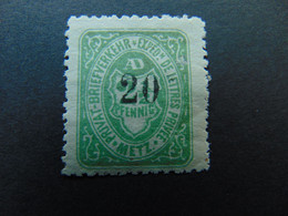 N°. 63* (catalogue De L'ASPAL) Des Postes Locales De Metz - Unused Stamps
