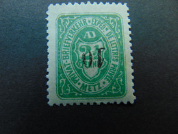 N°. 61a* Surcharge Renversée (catalogue De L'ASPAL) Des Postes Locales De Metz - Unused Stamps